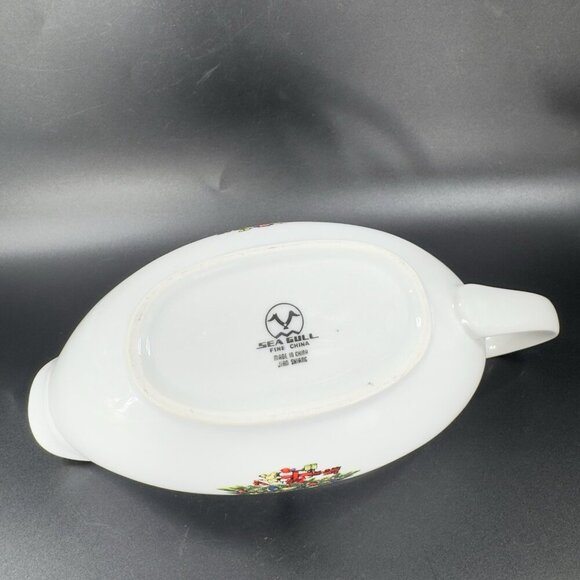 Sea Gull Fine China Jian Shiang Christmas Tree Gravy Boat Saucer Boat Porcelain - Picture 10 of 14